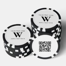 Custom Business Initial Logo Promotional QR Code