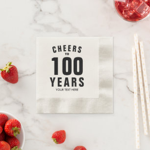 Custom business jubilee party napkins