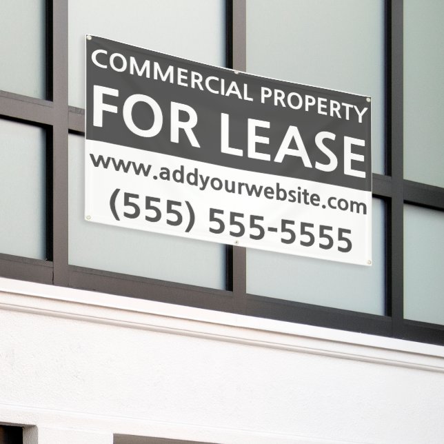 Custom Business Leasing Yard Sign (Outside Building)