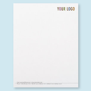 Custom Business Letterhead Stationery with Logo