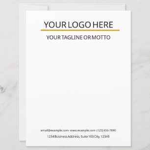 Custom Business Letterhead Template