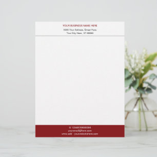 Custom Business Letterhead - Your Colours and Font