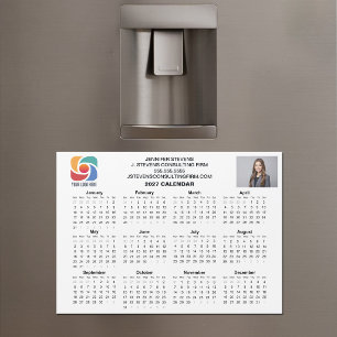 Custom Business Logo 2027 Company Calendar Magnet