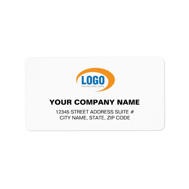 Custom Business Logo Address Labels (Front)