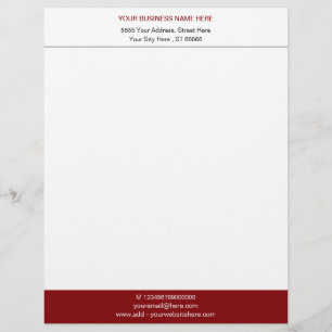 Custom Business Logo Address Personalised Modern Letterhead
