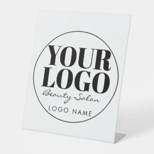custom business logo advertising pedestal sign