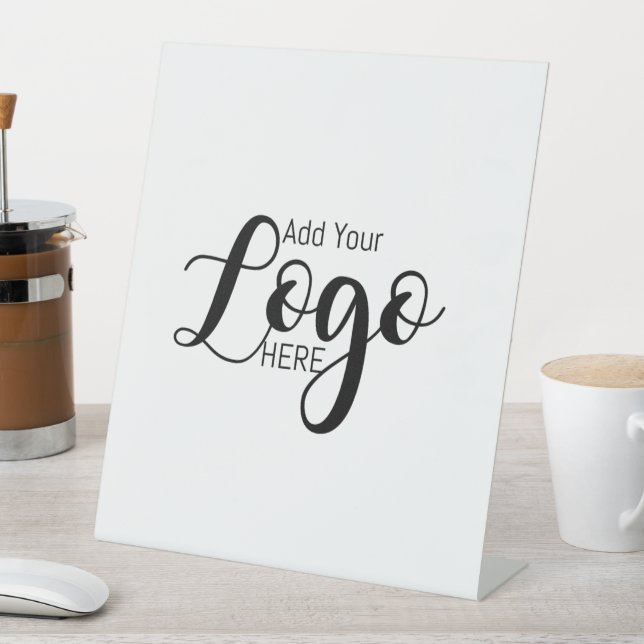 custom business logo advertising pedestal sign (In SItu)