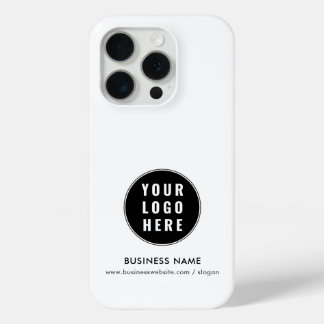 Custom Business Logo and Company Website iPhone 15 Pro Case