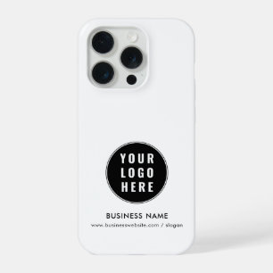 Custom Business Logo and Company Website iPhone 15 Pro Case