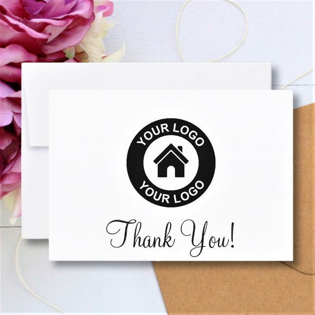 Custom Business Logo And Message Thank You Card (Creator Uploaded)