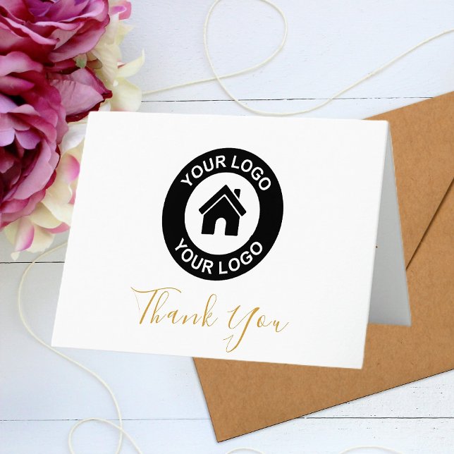 Custom Business Logo And Message Thank You Card (Creator Uploaded)