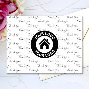 Custom Business Logo And Message Thank You Postcard