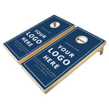 Custom Business Logo and Text Branded Navy Blue
