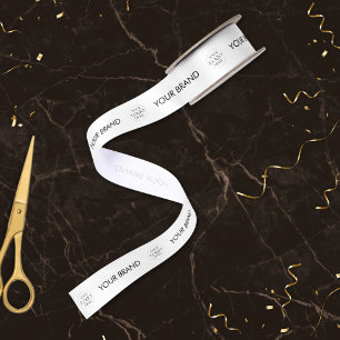 Custom Business Logo and Text Branded Promotional Satin Ribbon