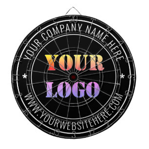 Custom Business Logo and Text Company Dart Board