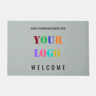 Custom Business Logo and Text Company Doormat