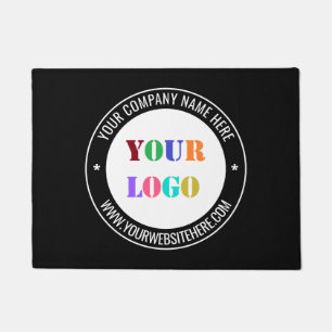 Custom Business Logo and Text Company Doormat