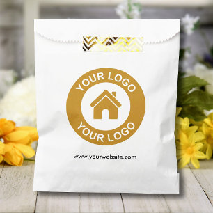 Custom Business Logo and Text Favour Bag