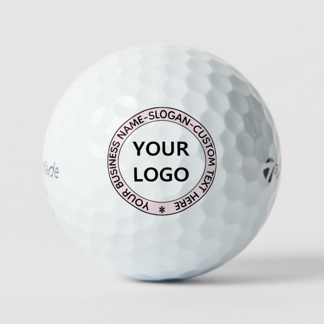 Custom Business Logo and Text Golf Balls Stamp (Front)