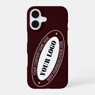 Custom Business Logo and Text iPhone Case Template
