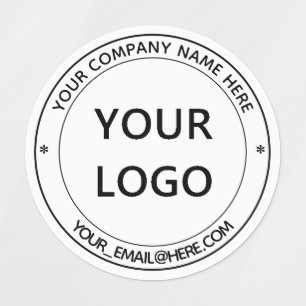 Custom Business Logo and Text Labels Example