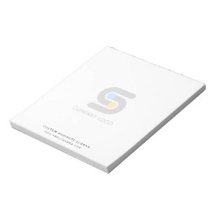 Custom Business Logo And Text Notepad