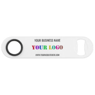 Custom Business Logo and Text Personalised Bar Key