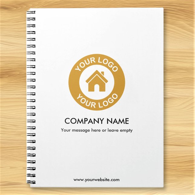 Custom Business Logo and Text Promotional Notebook (Creator Uploaded)