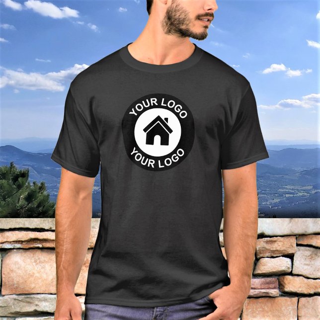 Custom Business Logo and Text Work T-Shirt (Creator Uploaded)