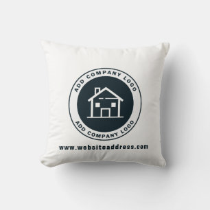Custom Business Logo and Website Address Cushion