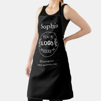 Custom Business Logo Apron | Modern Minimal Compa