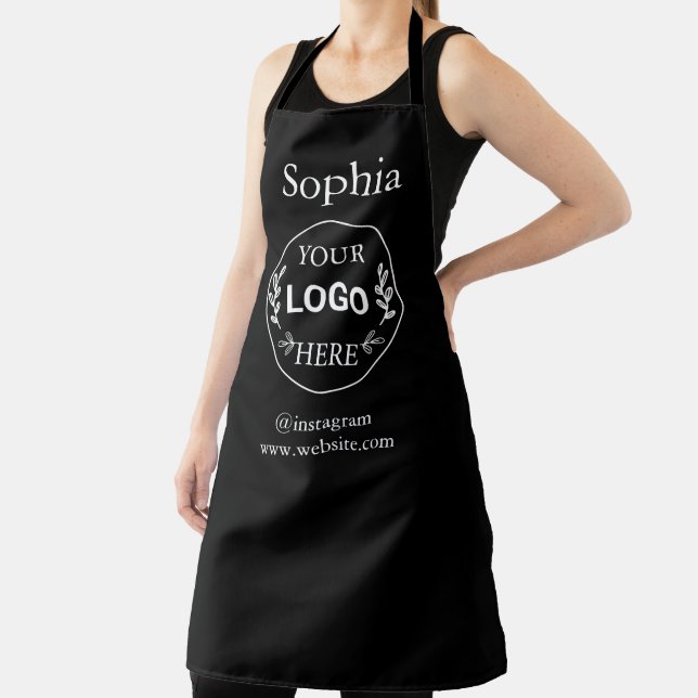  Custom Business Logo Apron | Modern Minimal Compa (Insitu)