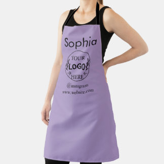 Custom Business Logo Apron | Modern Minimal Compa