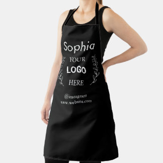 Custom Business Logo Apron | Modern Minimal Compa