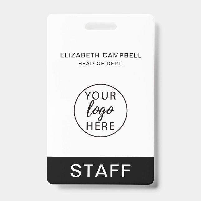 Custom Business Logo Badge ID Badge (Front)