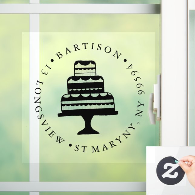 Custom BUSINESS LOGO bakery shop sign cake (Home)