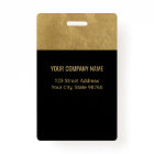 Custom Business Logo Barcode Employee Photo