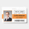 Custom Business Logo Barcode Employee Photo