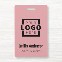 Custom Business Logo Basic Barcode Employee