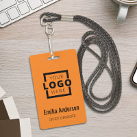 Custom Business Logo Basic Barcode Employee