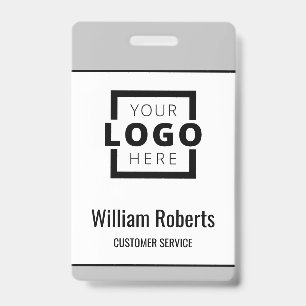 Custom Business Logo Basic Employee ID Badge
