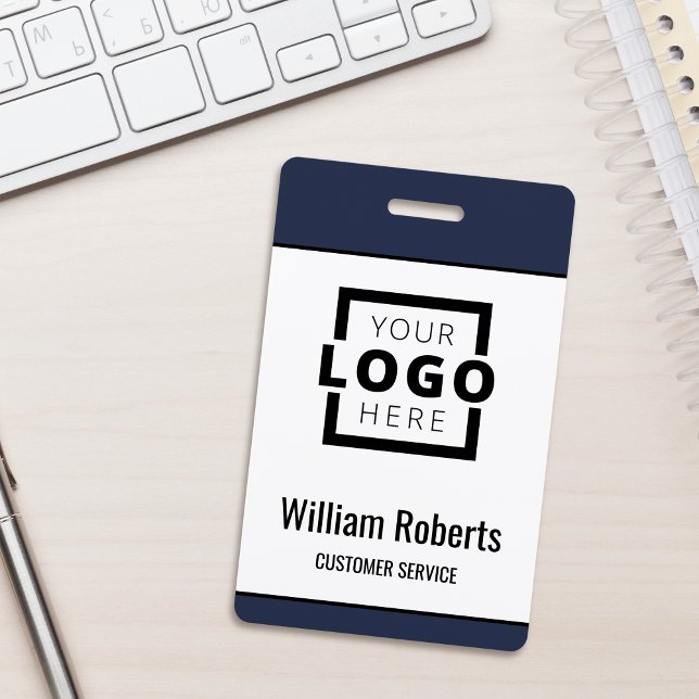 Custom Business Logo Basic Employee ID Badge (Creator Uploaded)
