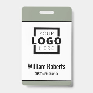 Custom Business Logo Basic Employee ID Badge