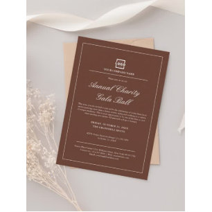 Custom Business Logo Basic Employee Name Brown ID Badge