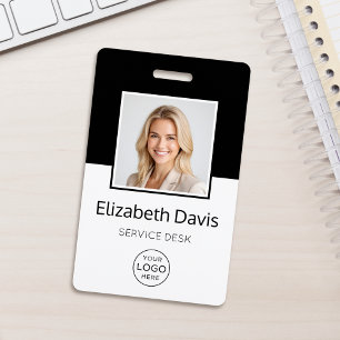 Custom Business Logo Basic Employee Photo ID Badge