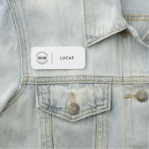 Custom Business Logo Basic Employee Staff Name  Na Tag