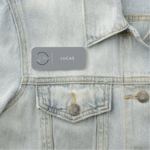 Custom Business Logo Basic Employee Staff Name Na Tag