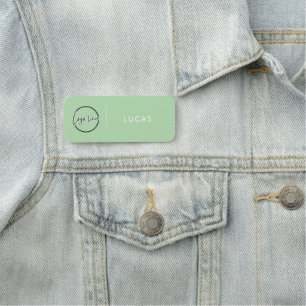 Custom Business Logo Basic Employee Staff Name  Na Tag