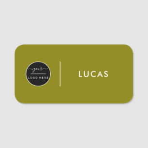 Custom Business Logo Basic Employee Staff Name  Na Tag