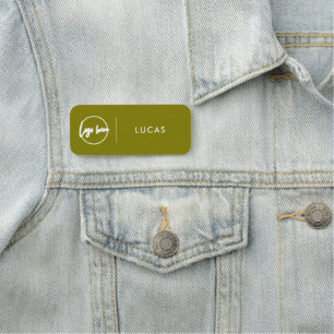 Custom Business Logo Basic Employee Staff Name  Na Tag